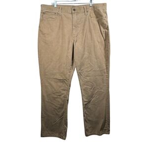 Lucky Brand 223‎ Straight Leg Pants Mens 40x30 Khaki Tan Chino Retro Casual Work